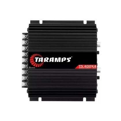 Módulo de Som TS-400x4 Estéreo/ Mono 4x100W Rms 2 Ohms com RCA Preto TARAMPS 902225
